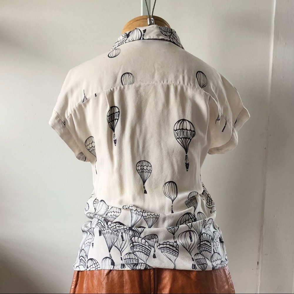 Zara Basic Collection Hot Air Balloon Blouse XS - image 5